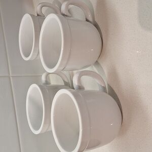 4 Pottery Barn Suppertime coffee tea cups